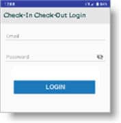 login screen